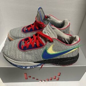 Nike Lebron XX 20 'Nike Lifer' Silver Sneaker, Men’s Size 8.5 great condition